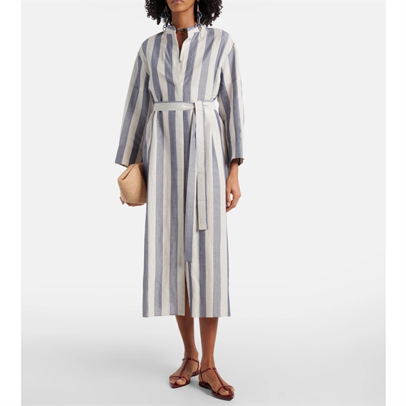 \'S Max Mara Rima Kjole, Navy Big Stripe